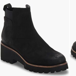 Blondo Danika Black Nubuck Chelsea Boot
